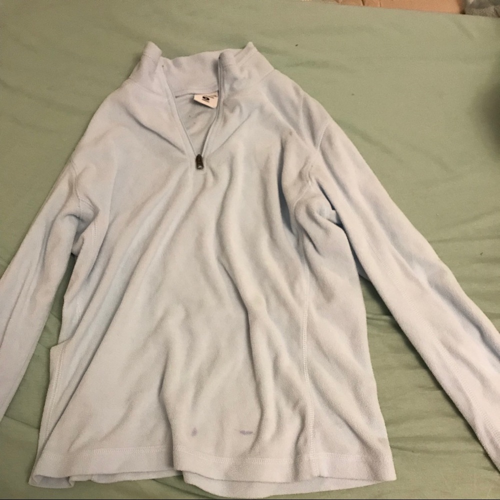 Columbia sportswear light blue quarter zip fleece